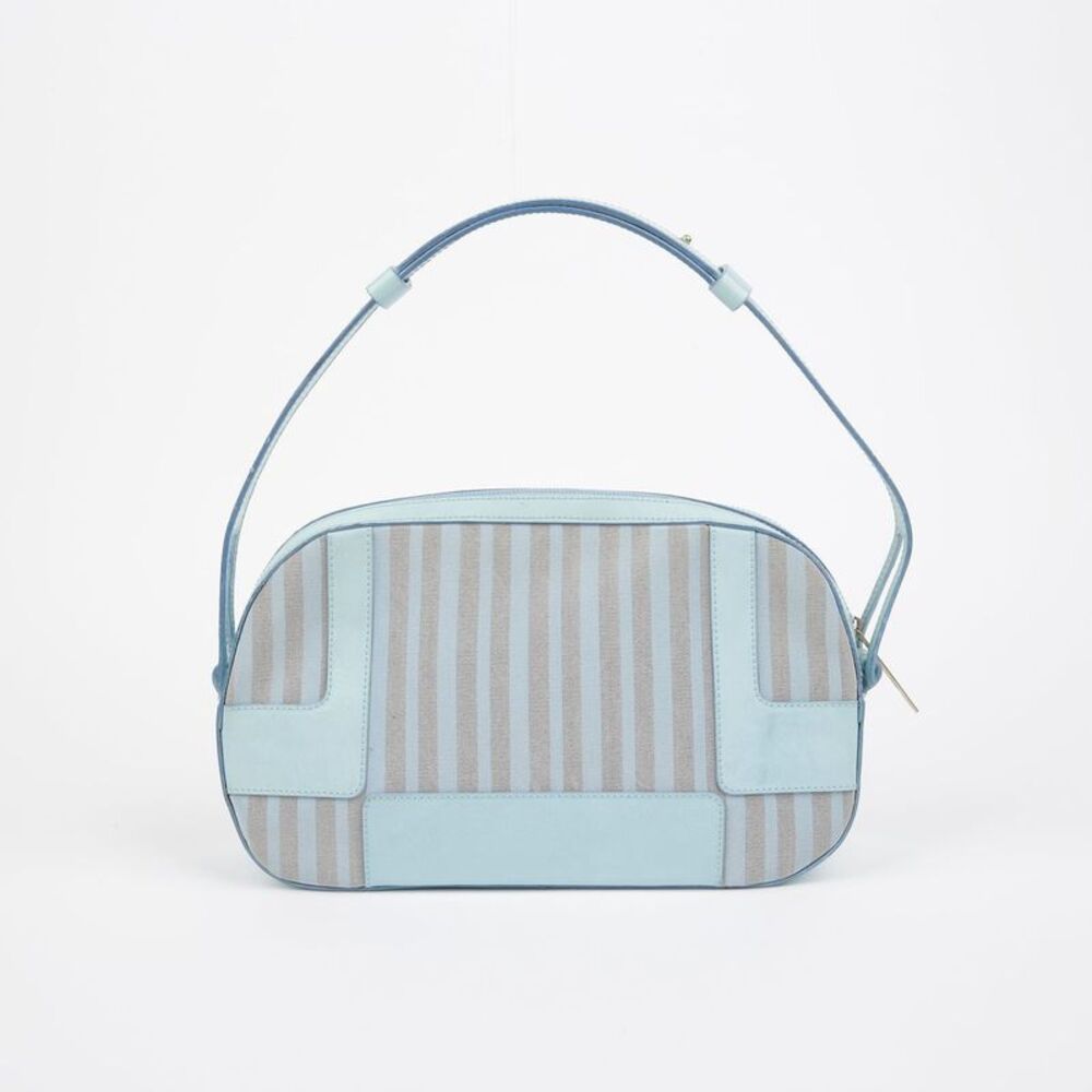 Striped Pattern Round Shoulder Bag - image 4